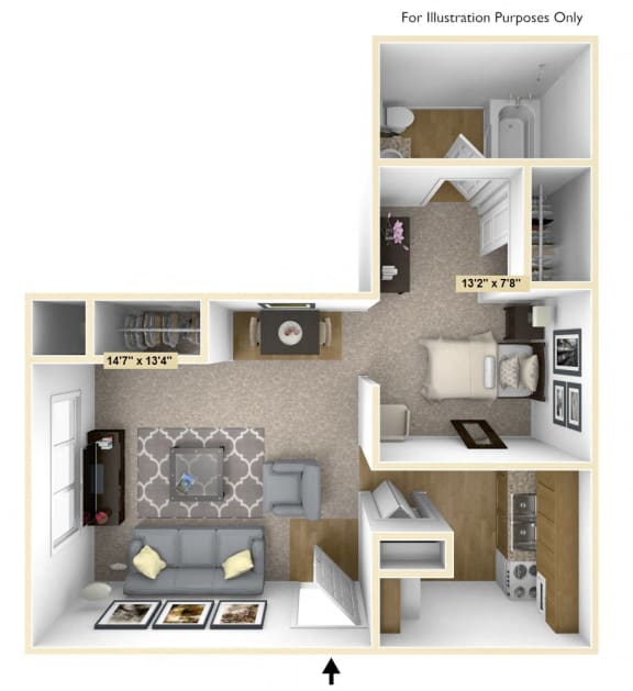 Studio, 1 & 2 Bedroom Apartments in Davison Charter Oaks Apartments